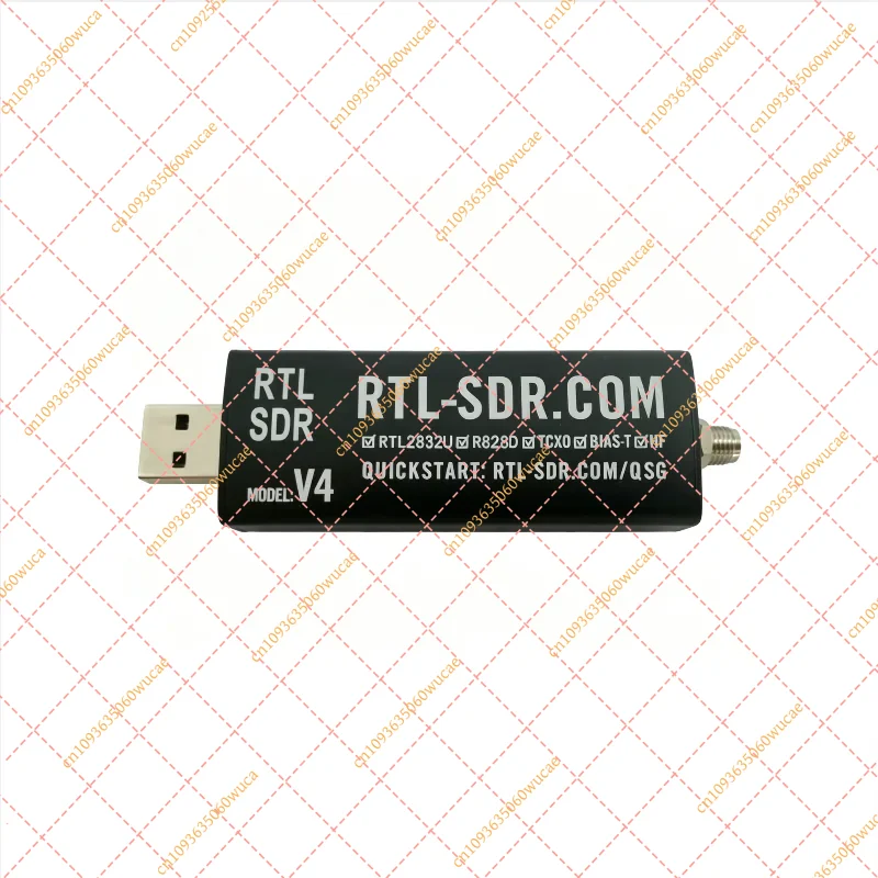 RTL-SDR V4 Software Defined Radio Receiver (RTL2832U + 1PPM TCXO) | HF Bias-T SMA SDR Kit with Antenna