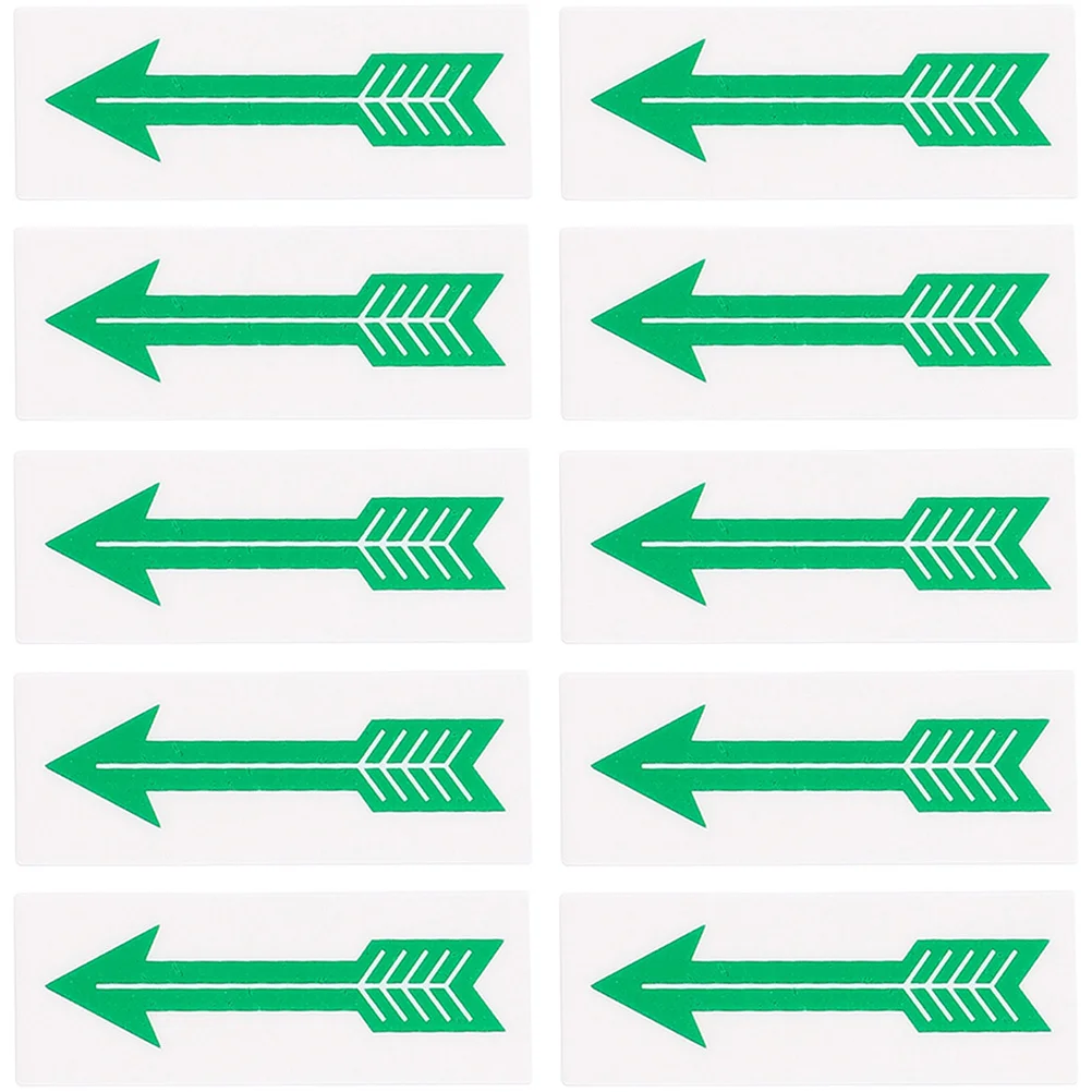 10 قطعة ملصقات السهم الاتجاهية الطابق بمناسبة الشارات للمعدات إشارة تسميات لاصقة الفصول الدراسية علامات المرور #5