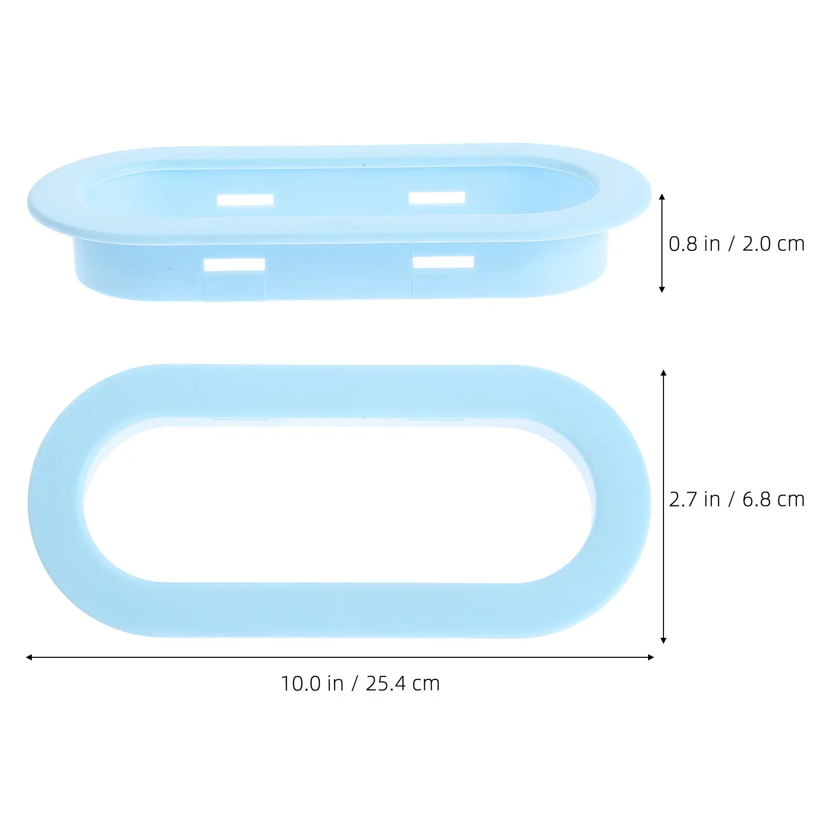 Plastic Oval Bed Guard Rings for Kids – Child Safety Rail Accessories, Easy Install Bunk Bed Protection, 1 Pair