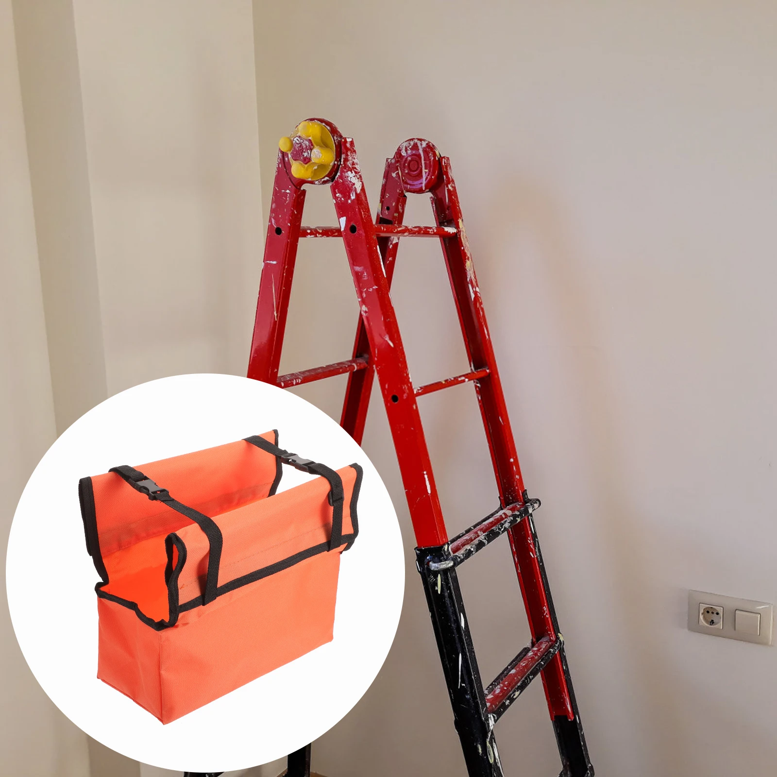 

Telescopic Tool Multi-Functional Heavy Duty Portable Storage Pouch Tool Bag For Telescopic For Step Ladder Extension Ladder