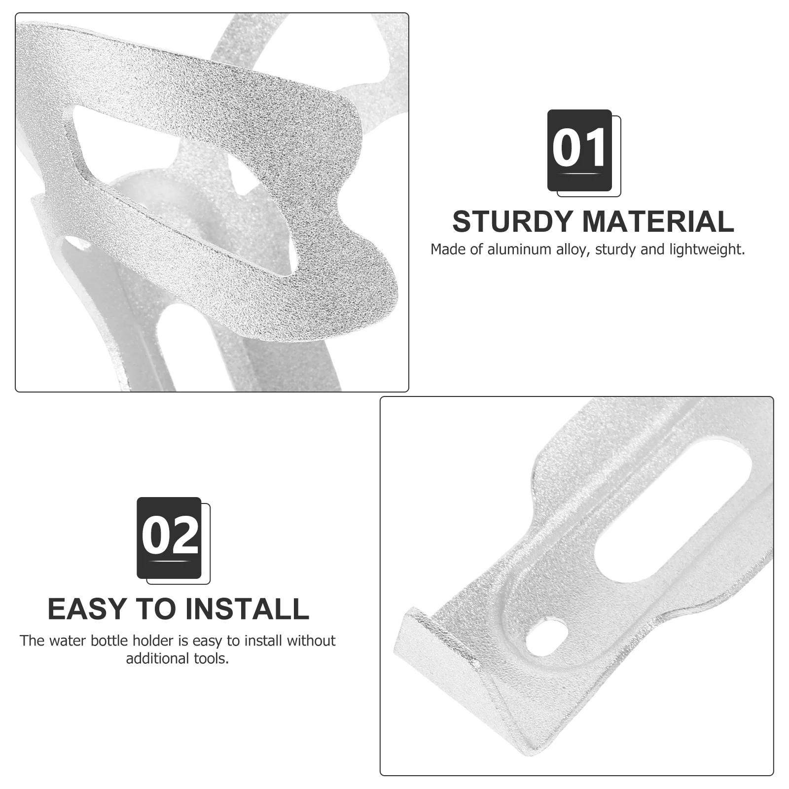 1Set Bicycle Bottle Holder Aluminum Alloy Material Stable Firm Not Easy to Loosen Multi-Purpose Outdoor Sports Accessory