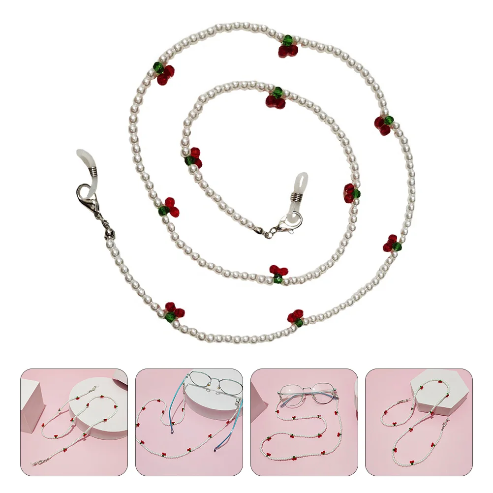 1 قطعة مصممة بالشيري لمكافحة خسر نظارات الحبل المحمولة مادة بلاستيكية خفيفة نسيج ممتاز استخدام واسع اختيار هدية