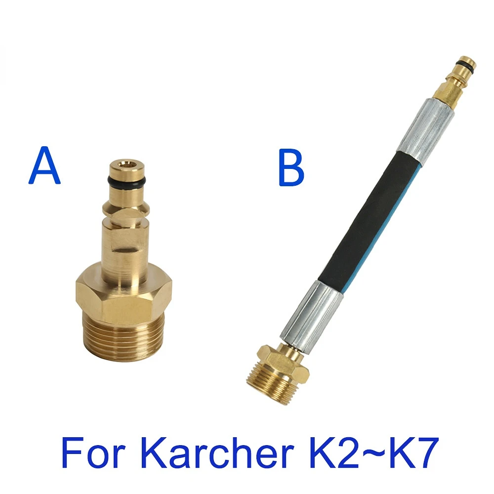 

High Pressure Washer Hose Adapter M22 High Pressure Pipe Quick Connector Converter Fitting for Karcher K-series Pressure Washer