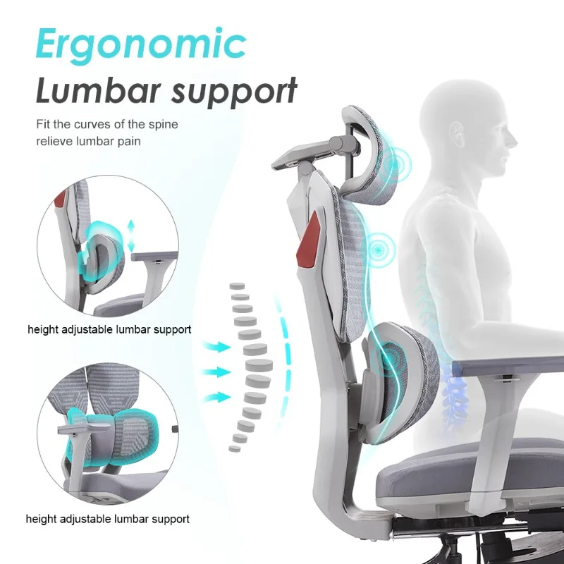 Factory Direct Sale Comfortable Multi-color Optional PC Computer Ergonomic Desk Office Gamer Chair with Footrest