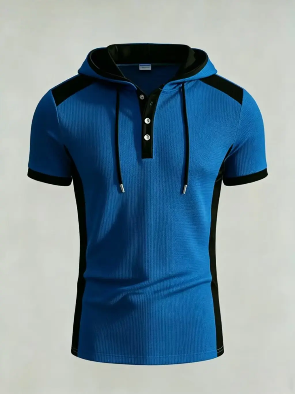 Men's T Shirt Summer Slim Fitness Hooded Short-Sleeved Tees Male Lightweight Hoodie Fitness Breathable Sports Tops
