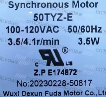 50TYZ-E Synchronous motor For ice cube machine 100-120/220~240V 3.5/3W 3.5RPM AC motor for ice-making parts accessories