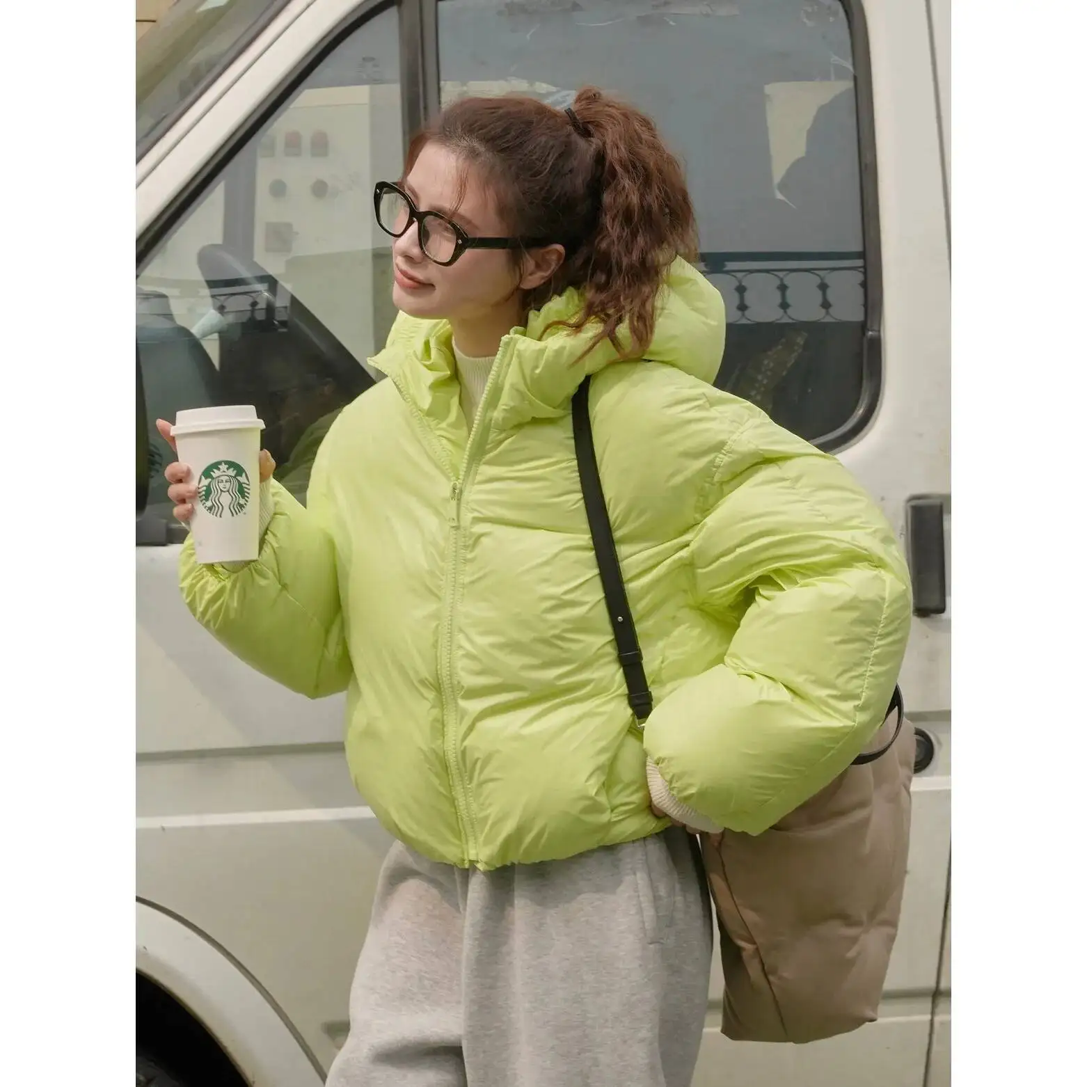 UMI MAO Brot Lange Unten Jacke Winter Neue Koreanische INS Modische Lose Warme Kurze Mit Kapuze Mantel Frauen Femme Kleidung Y2K