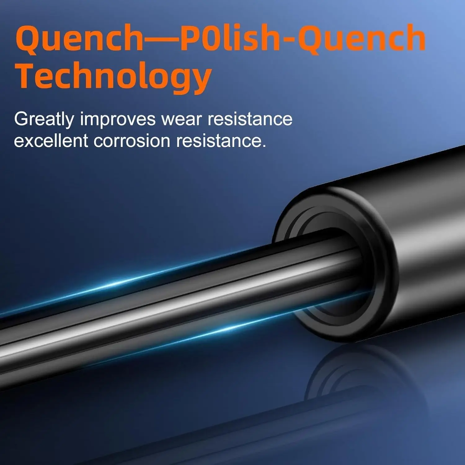 دعامات غاز C1615134 مقاس 27 بوصة 400N لغطاء Tonneau/باب المطبخ RV/غطاء تخييم شفافة (مجموعة من 2) #5