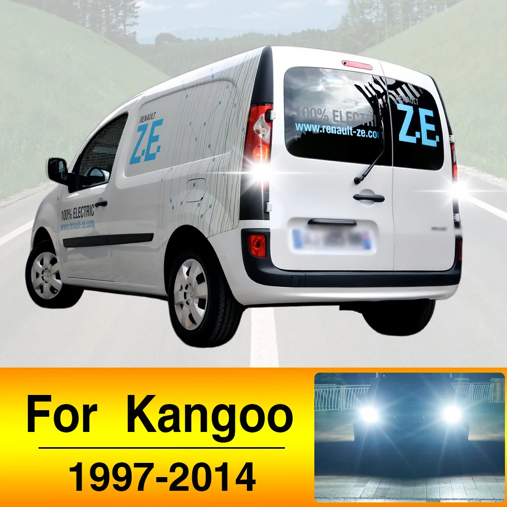 2pcs LED Reverse Light Backup Back Up Lamp For Renault Kangoo Accessories 1997-2014 2005 2006 2007 2008 2009 2010 2011 2012 2013