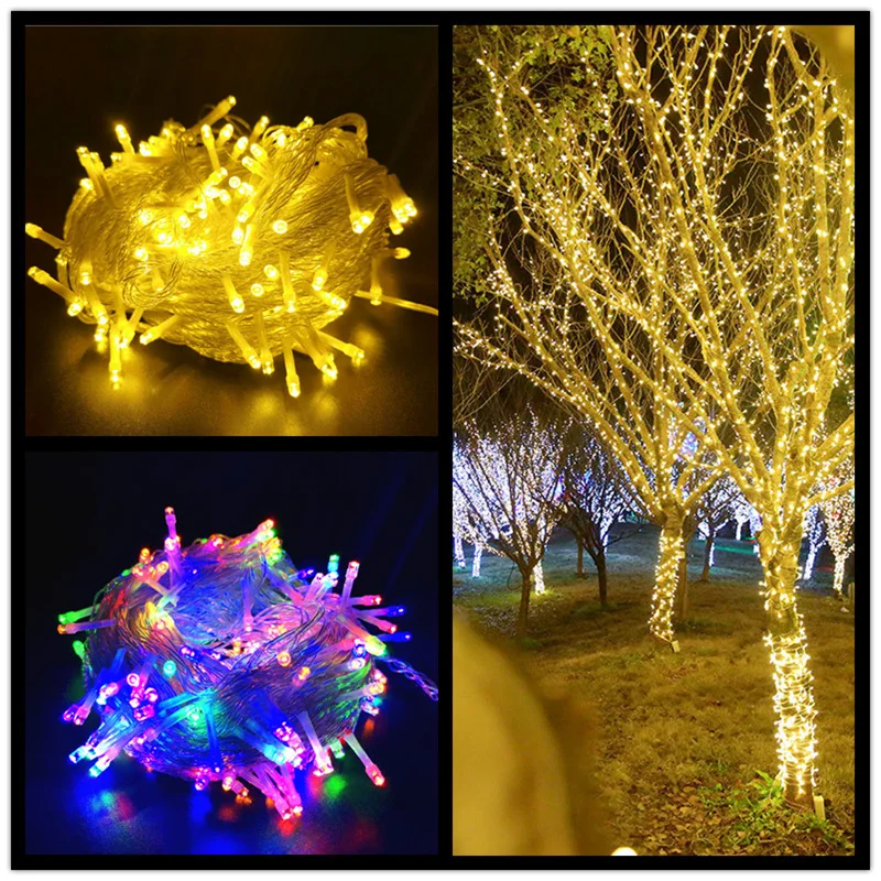 

Outdoor Garden Light 10/20M Fairy Strings Light for Xmas Wedding Party Decor Christmas Holiday Light EU Plug Garland Light LED