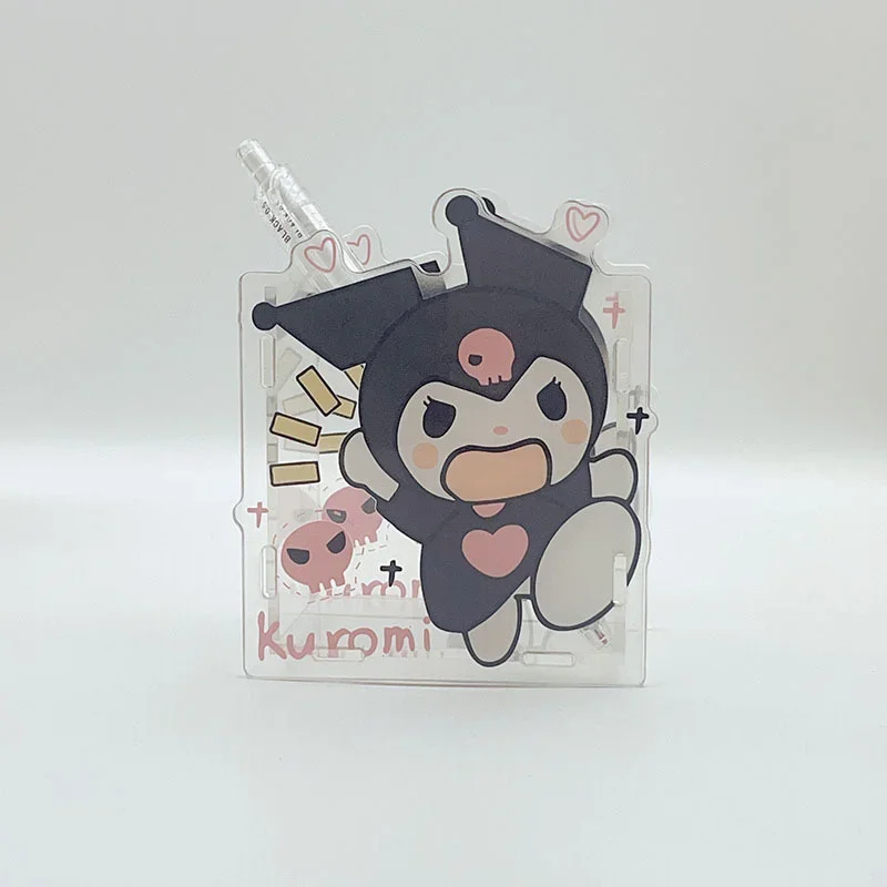 New Anime Kawaii Sanrio Kuromi Pencil Holder HelloKitty Pochacco Student Korean Ins Large Capacity Clear Stationery Storage Gift