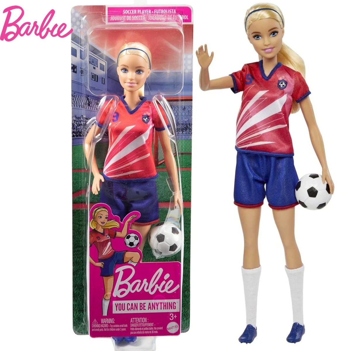 

Новинка 2025, оригинальная модная кукла Mattel Barbie Careers, футболист, куклы для девочек, рождественские подарки, игрушки для детей