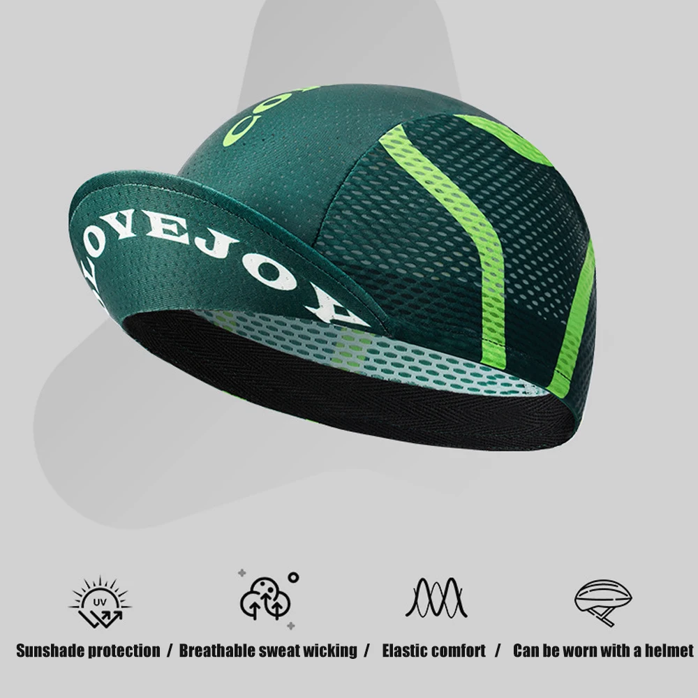 

1PC Cycling Cap - Breathable Moisture-Wicking Skull Cap with Sun Visor for Road Biking & Running - 3 Colors