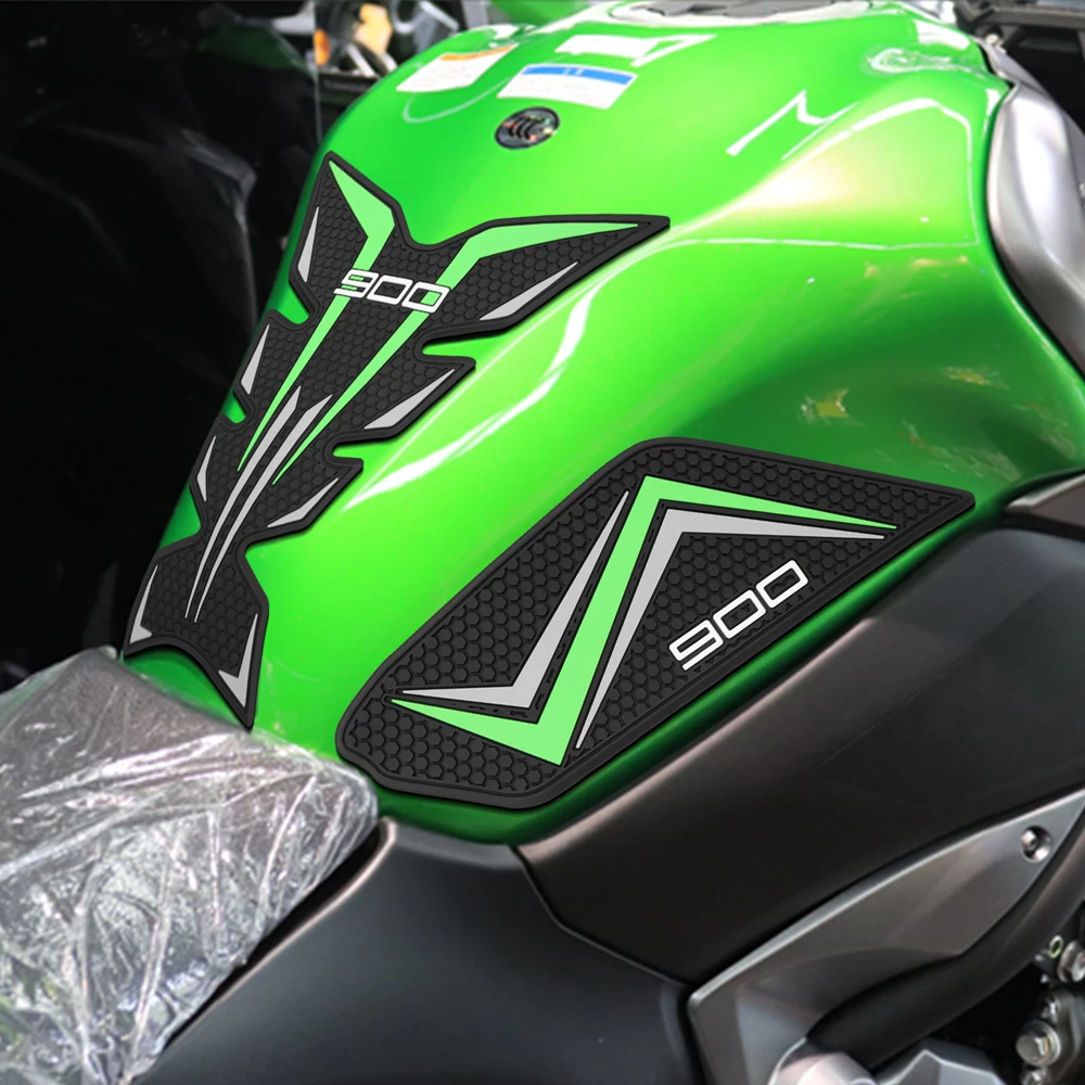 Motorcycle tank Sticker pad Non-slip Side Fuel Rubber Waterproof Stickers For Kawasaki Z900 Z900SE Z 900 SE 2025