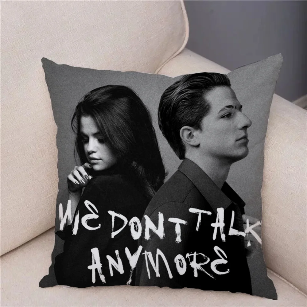 Halloween Decoration Charlie Puth Pillowcase 40x40 Couch Pillows for Bedroom Bed Cushion Car Sofa Pillow Cover Short Plush Cases