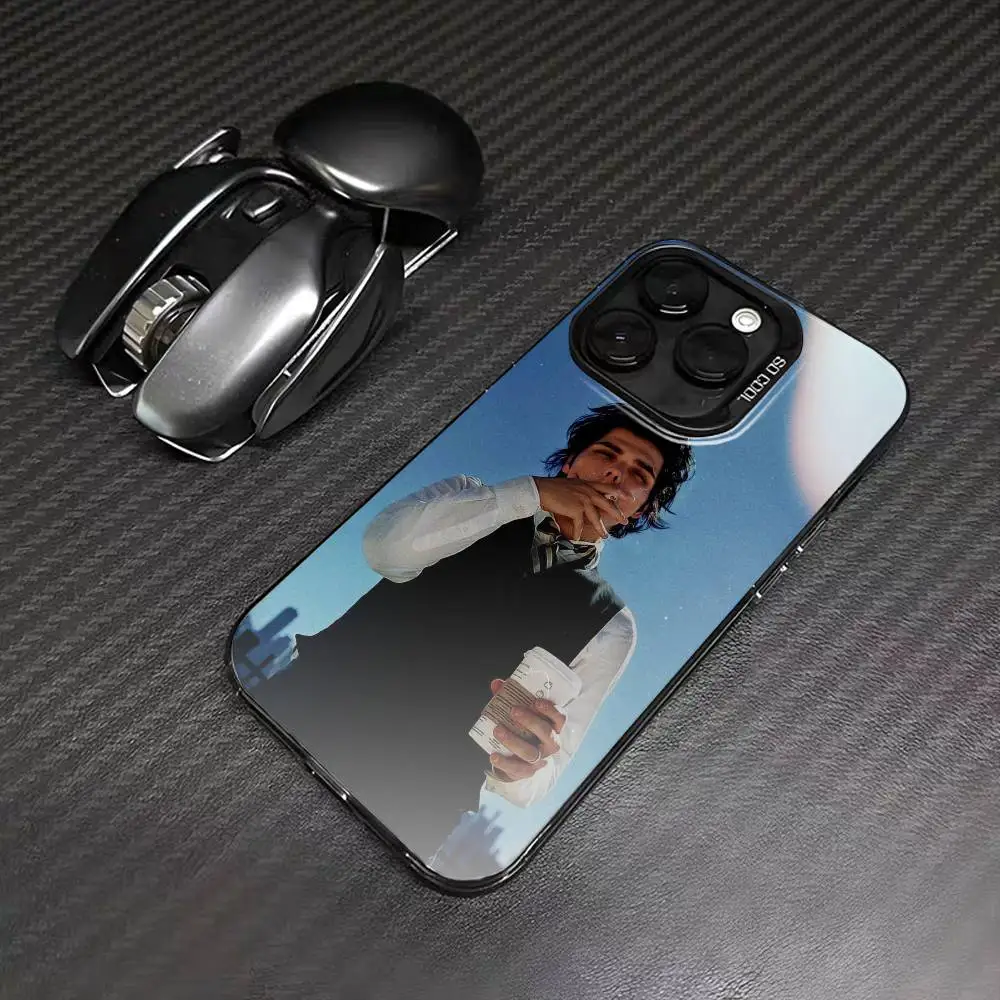 Sänger G-Gerard Rock W-Way Handyhülle für iPhone 17, 16,15,14,13,12 Pro Max Black Candy Matte stoßfeste Abdeckung