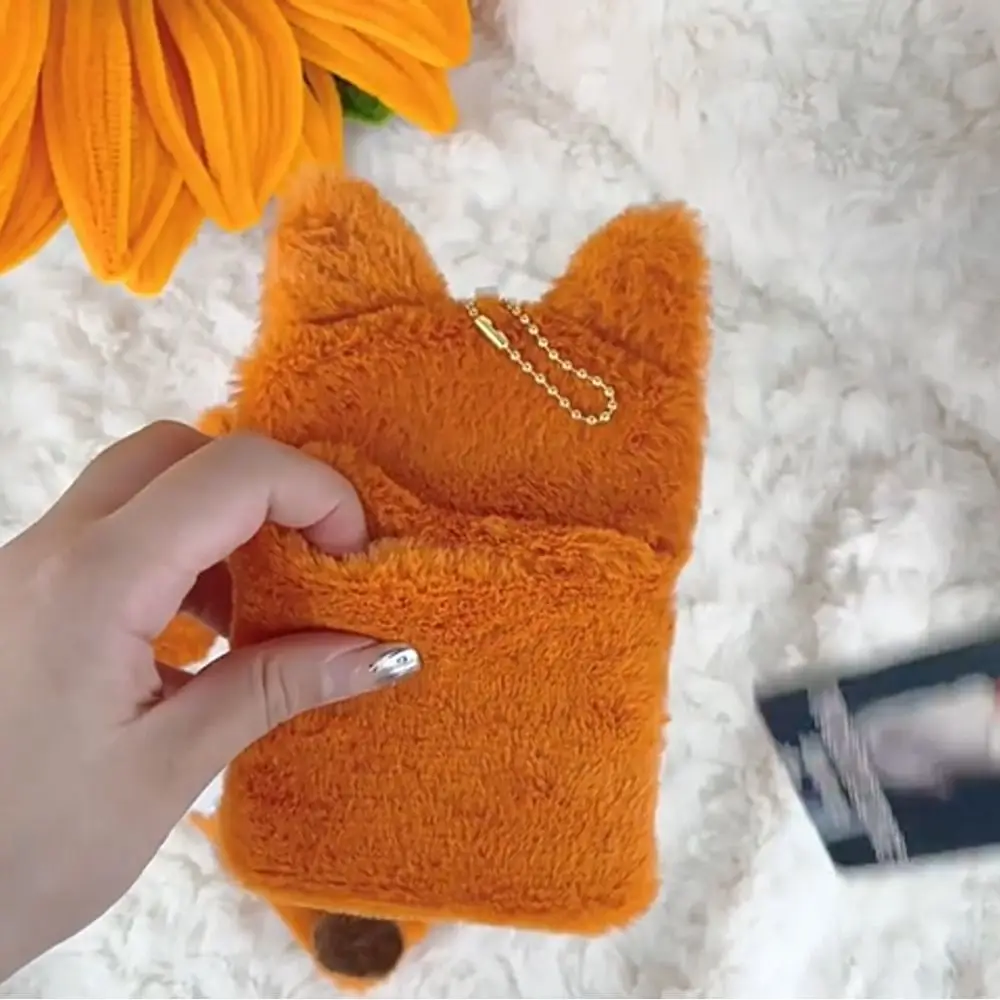 Cartoon Fox Photocard Case Bag Keychain Multifunctional Photo Card Holder Cards Sleeve