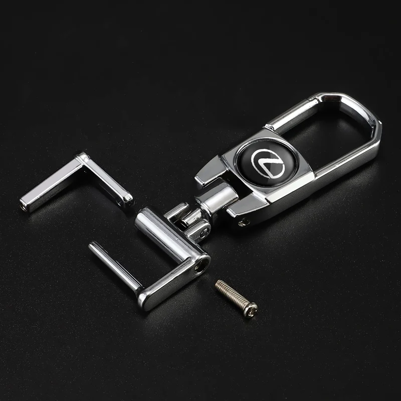 سلسلة مفاتيح شارة تصفيف السيارة ، حلقة مفاتيح معدنية ، ملحقات لكزس F Sport ، RX ، NX ، LS ، UX ، LM ، GX ، LC ، RZ ، IS ، CT ، GS ، RC ، HS ، SC ، TX ، 1