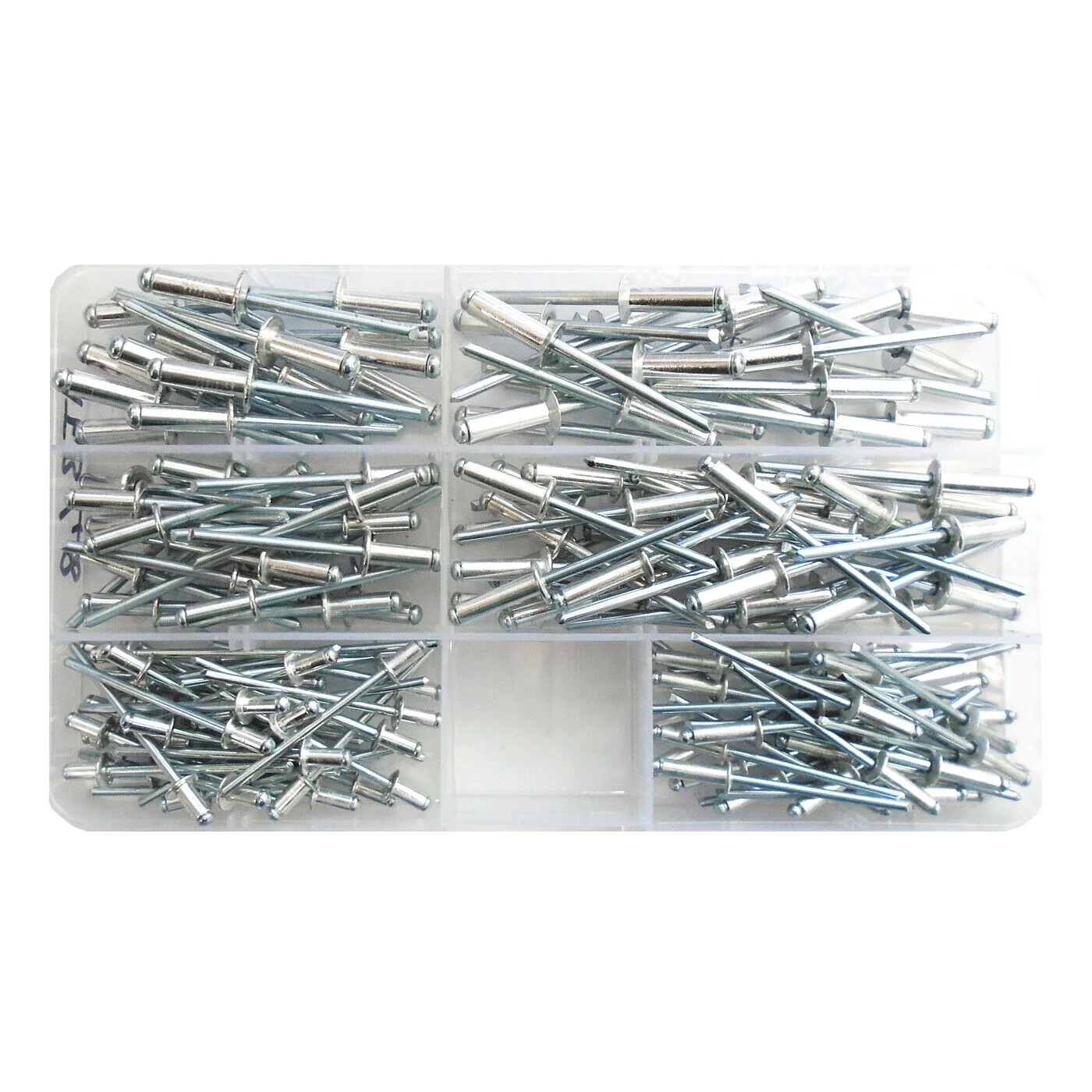 Picture 6: 100pcs Aluminum Rivets Assortment Kit 6 Size M3.2 M4.8 M4 Pop Blind Rivets for Metal Including 1/8' 5/32' 3/16'