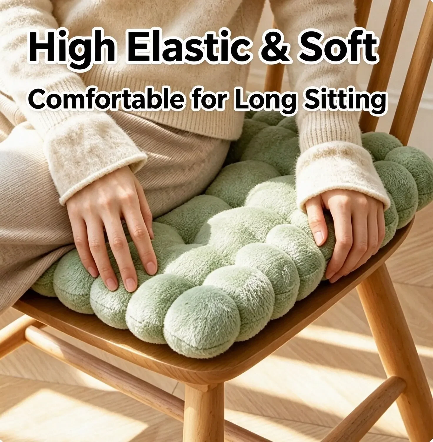 1pc Cookie Shaped Velvet Cushion, Comfortable and Soft Circular Cookie Cushion, Square Cushion Tatami Mat Suitable for Indoor