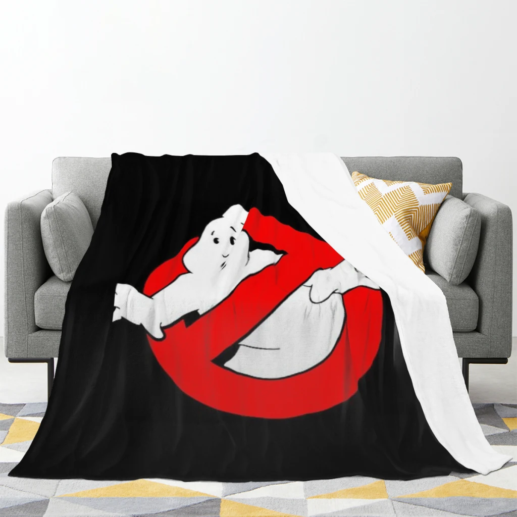 Ghostbusters Ghost Medium Blanket Soft comforter sets throw for Couch Warm Flannel Blankets Bedroom Décor