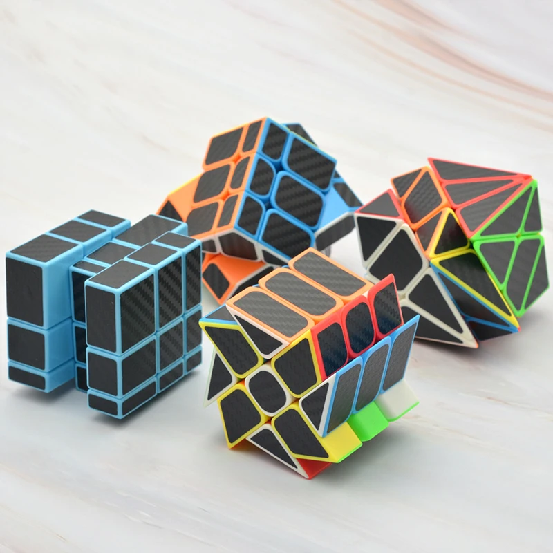 Cube Style Windmill  Cube Mirror Magic Speed Carbon Fiber Stickers Cubo Magico Puzzle Cube Christmas Gift Cagic Cube Educ Toy