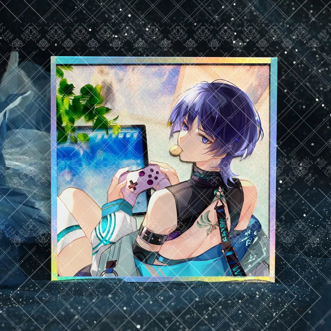 Genshin Impact Sanskrit косплей окружающий оригинальный Tongren аниме Millet Wanderer двойной блеск Bajili брендовая цветная бумага