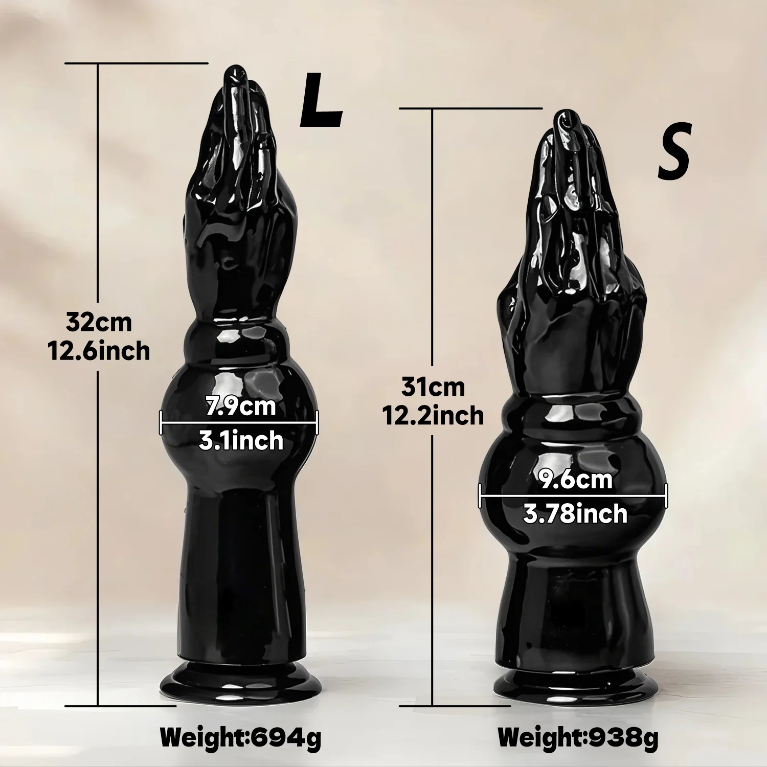 كبير الوحش اليد دسار المكونات الشرج منظار الشرج آلة الجنس الشرجي G-بقعة تحفيز المثليات الكبار الجنس لعب طويلة القضيب بعقب المكونات #4