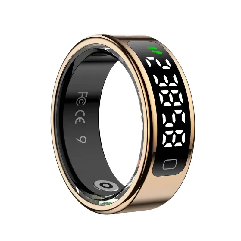 R11C Smart Ring with Display Gesture Control Sleep Heart Rate Monitor Oximeter Calorie Tracker Sports Fitness Health Wearable
