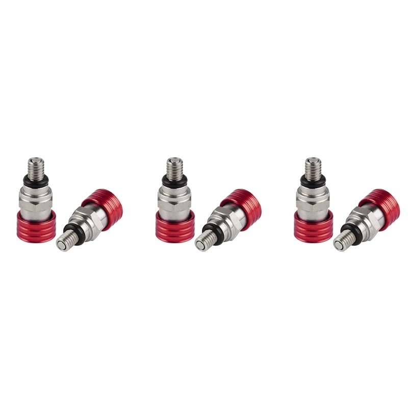 3X Motocross M5X0.8Cm Fork Air Bleeder Relief Valve For Honda Kawasaki Yamaha Suzuki YZ85 YZ125 YZ250 YZ450F 250RX Red