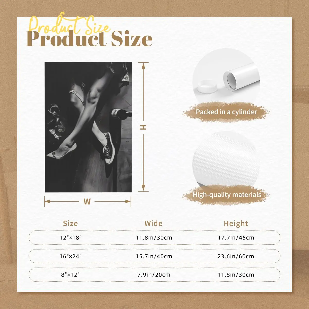 Natura płótno ścienne, dekoracja ścienna, 8x12 cali, dekoracja salonu