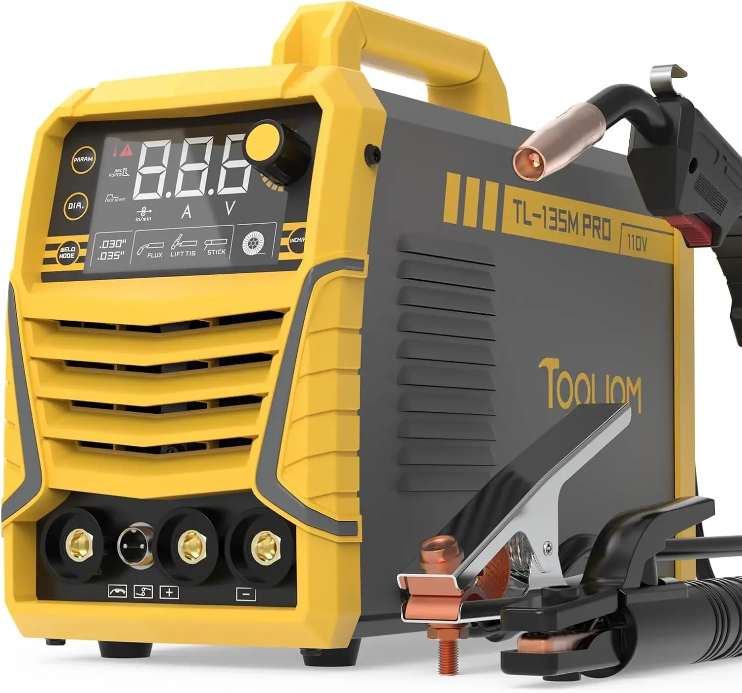 

Сварочный аппарат 3-в-1: Flux Core MIG, Lift TIG, Stick, 110В, IGBT DC инвертор, ЖК-дисплей