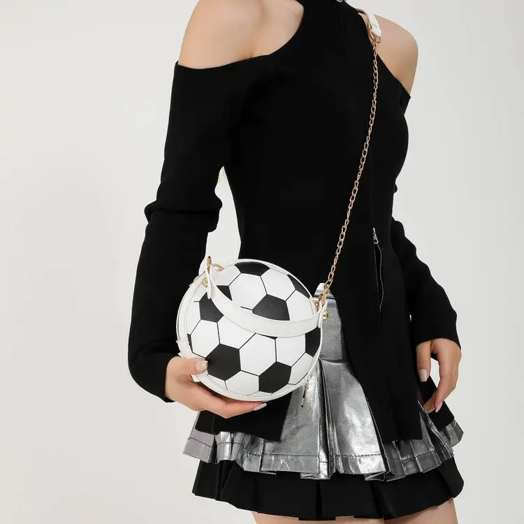 

2026 New Basketball Design Mini Round Bag, Korean Style Adjustable Shoulder Strap Crossbody Bag, Trendy Casual for Daily Use