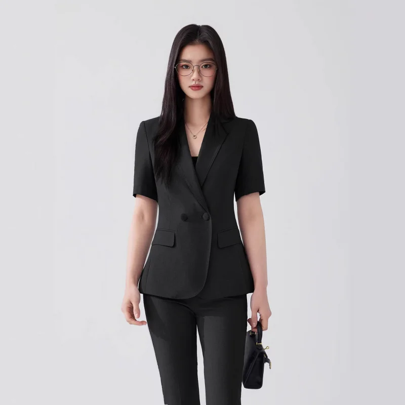 

Women's lightweight summer suit2026New professional formal short-sleeved blazer for hotel managers