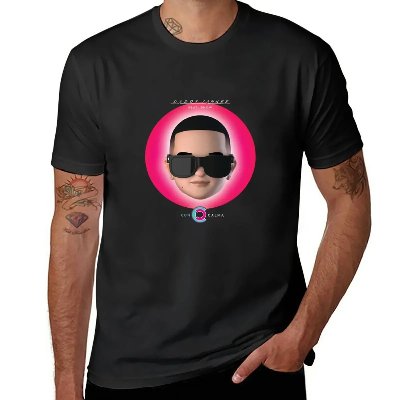 Daddy Yankee Con Calma T-Shirt animal prinfor boys blanks t shirts for men cotton