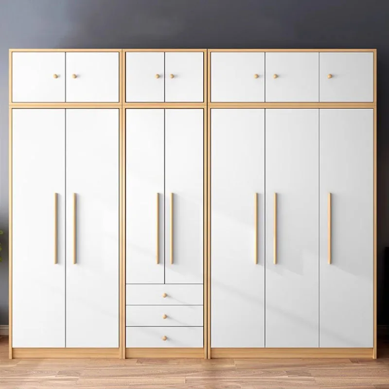 Space Saving Wardrobe White Nordic Large Organizers Storage Wardrobe Bedroom Wooden Closet De Madera De Ropa Room Furniture