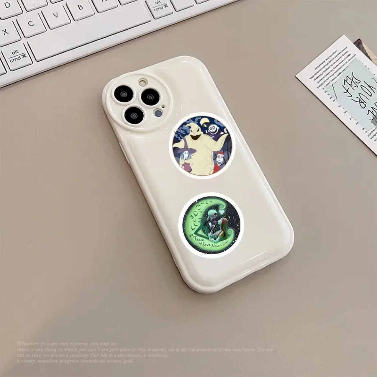 500 ชิ้น/ม้วนสุขสันต์วันฮาโลวีนการ์ตูนสติกเกอร์ DIY PVC แล็ปท็อปสติ๊กเกอร์ตกแต่งสติกเกอร์รางวัลของขวัญของเล่น