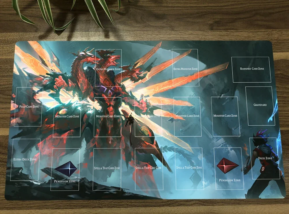 

YuGiOh Galaxy-Eyes Prime Photon Dragon TCG CCG Mat Trading Card Game Mat Table Playmat Desk Gaming Play Mat Mouse Pad 60x35cm
