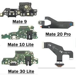 Puerto de carga USB, Conector de base, placa de carga, Cable flexible con Micro para Huawei Mate 9, 10, 20, 30 Lite Pro 20X