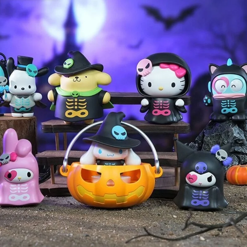 

New Genuine TOPTOY Family Halloween Mischief Night Series Handmade Blind Box Jade Guigou KT Collectible Toy Halloween Gift