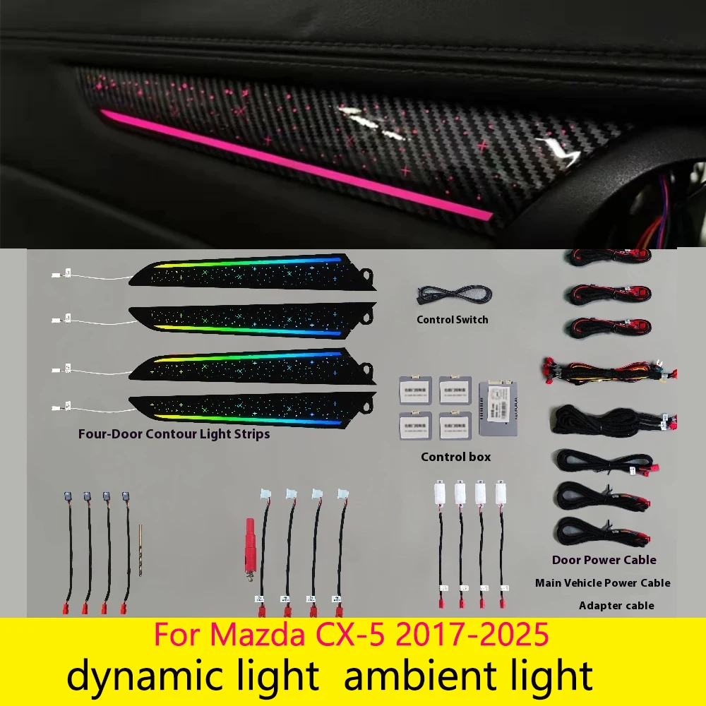 Original car 1:1 mold style For Mazda CX-5 2017-2025  Dynamic atmosphere light dynamic light APP control ambient light