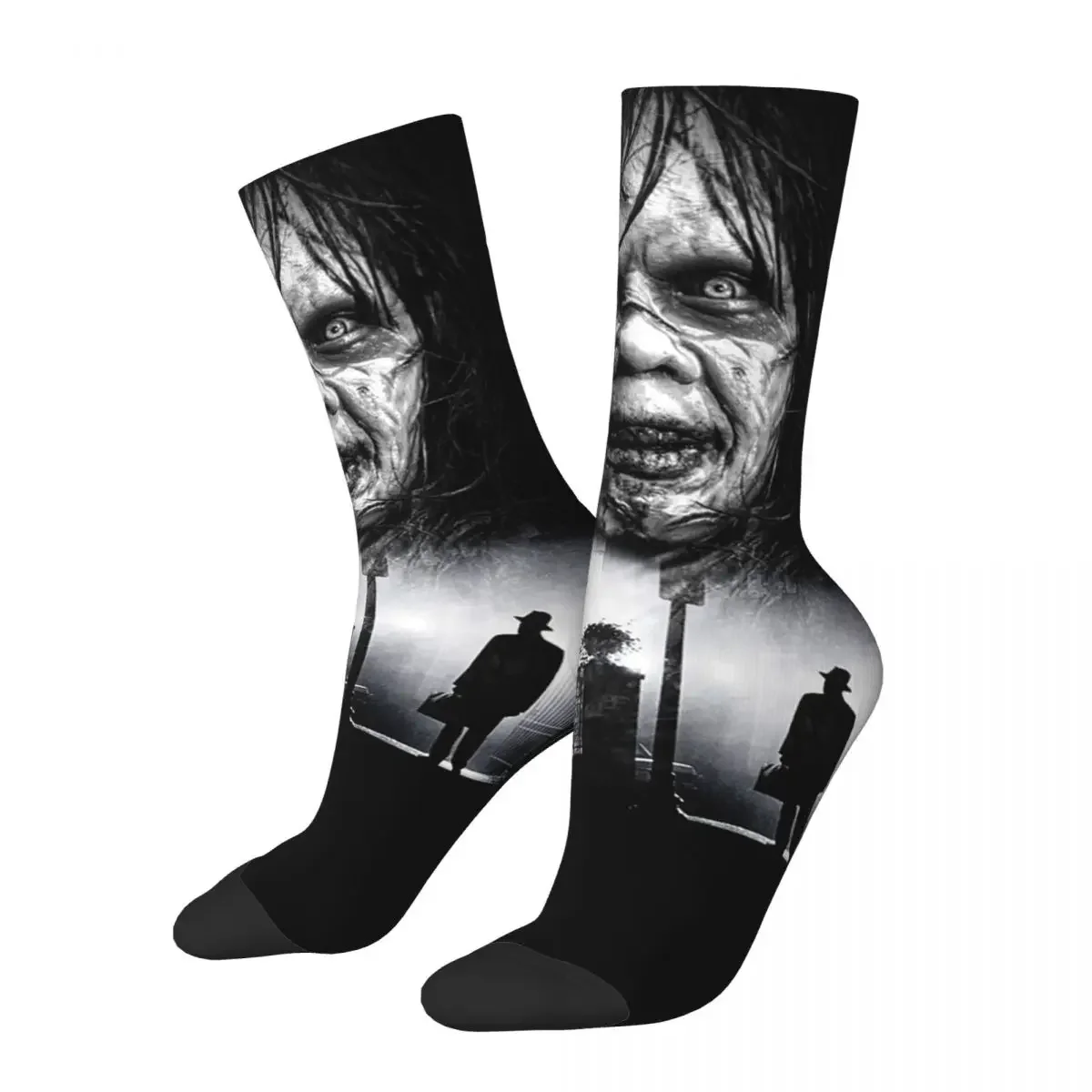 The Exorcist Socks Harajuku Sweat Absorbing Stockings All Season Long Socks Accessories for Unisex Birthday Present