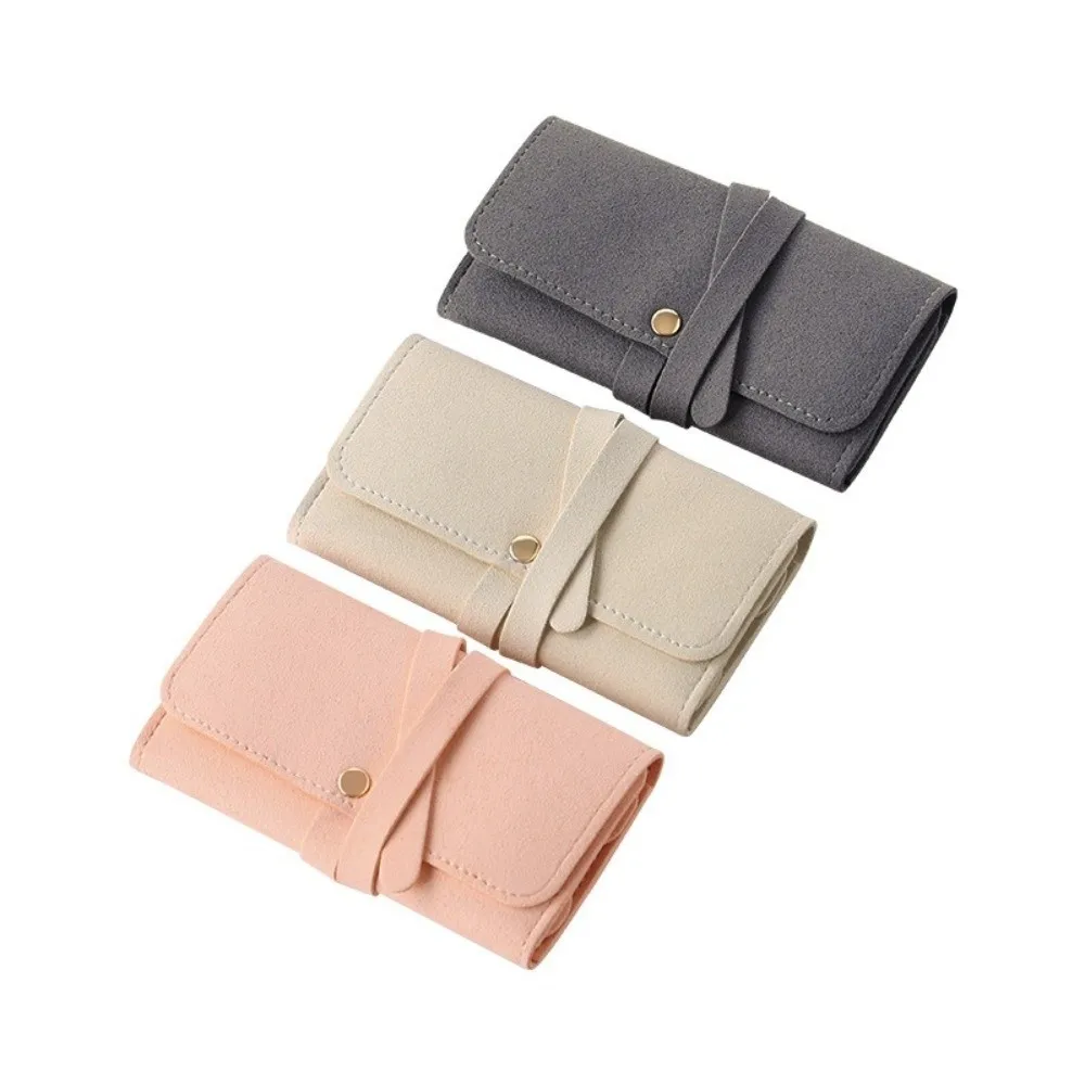 

New Foldable Travel Jewelry Case Anti-Tangle Roll-Up Jewelry Storage Roll Large Capacity Portable Jewelry Organizer