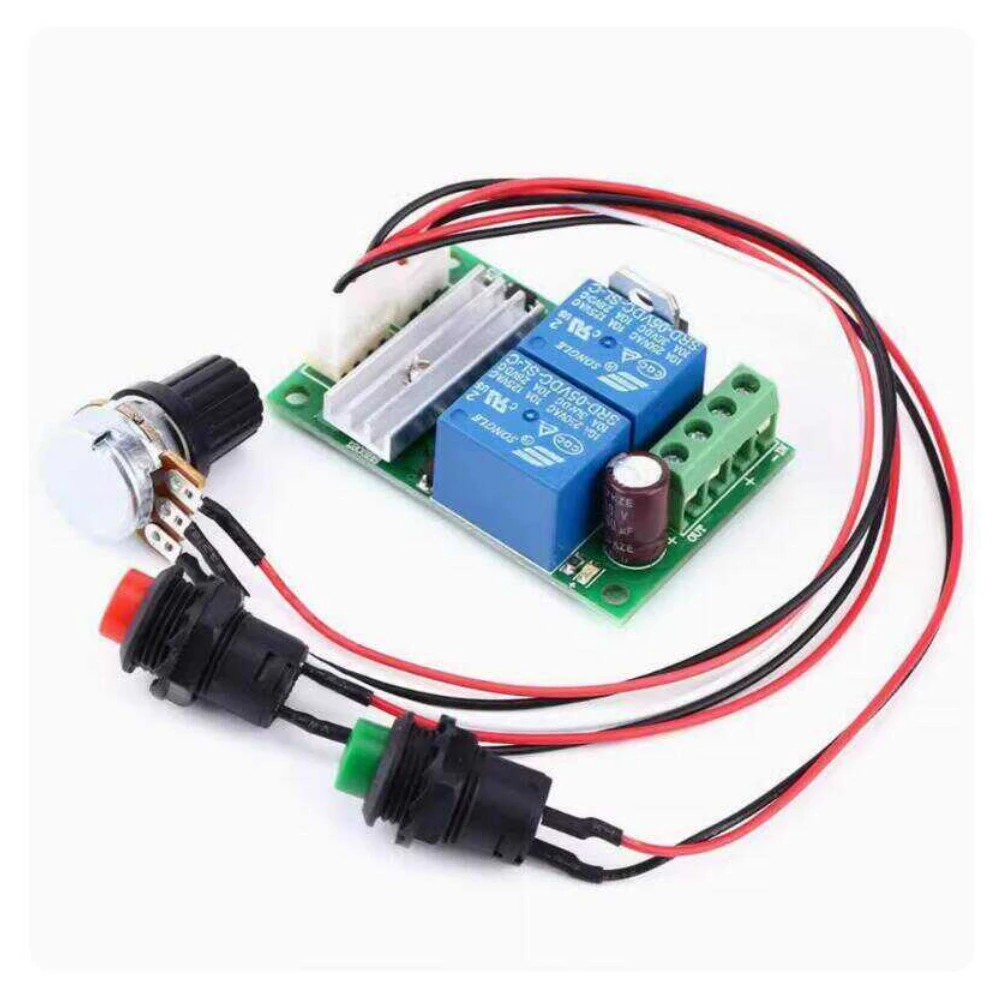 DC Motor Speed Controller DC 6V 12V 24V PWM Controller Forward And Reverse Switch Motor Controller Adjustable Speed Control