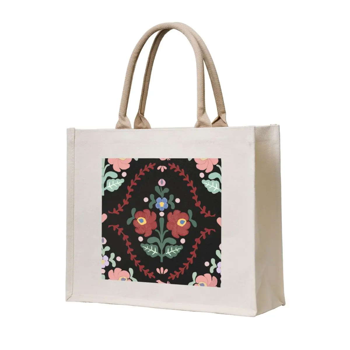 

Hungarian Folk Pattern Tote Bag supermarket folding bag Shopping bags tote bag university