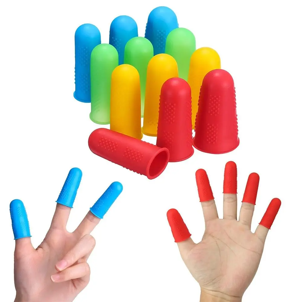 Silicone Sleeve High Temperature Resistant For Cooking Heat Resistant Fingers Cover Finger Protector Finger Caps Kitchen Tools