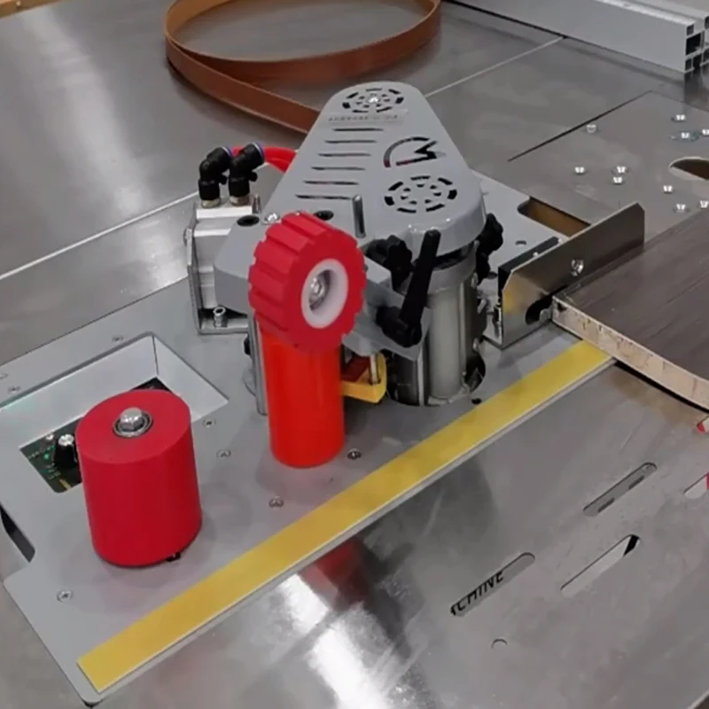 LY MINI Saw Bench Edge Banding Machine for Curved and Straight Dual Use Saw Table Model Edge Bander Smart Temperature Control
