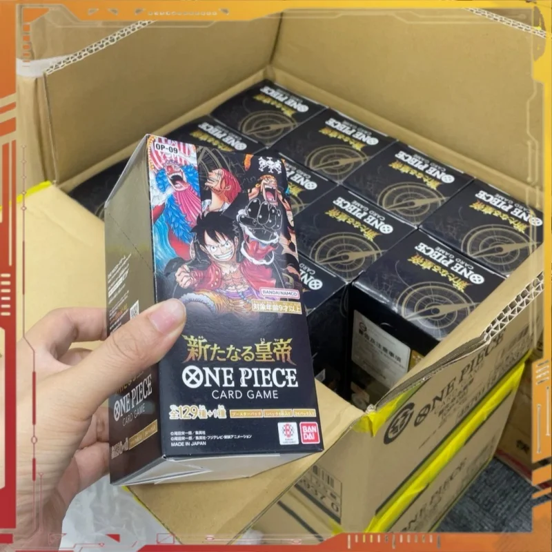 

Genuine OPCG One Piece Card Game Op09 Japanese Version The Arrival of the New Emperor Anime Tcg Collection Card Gift Case wholes