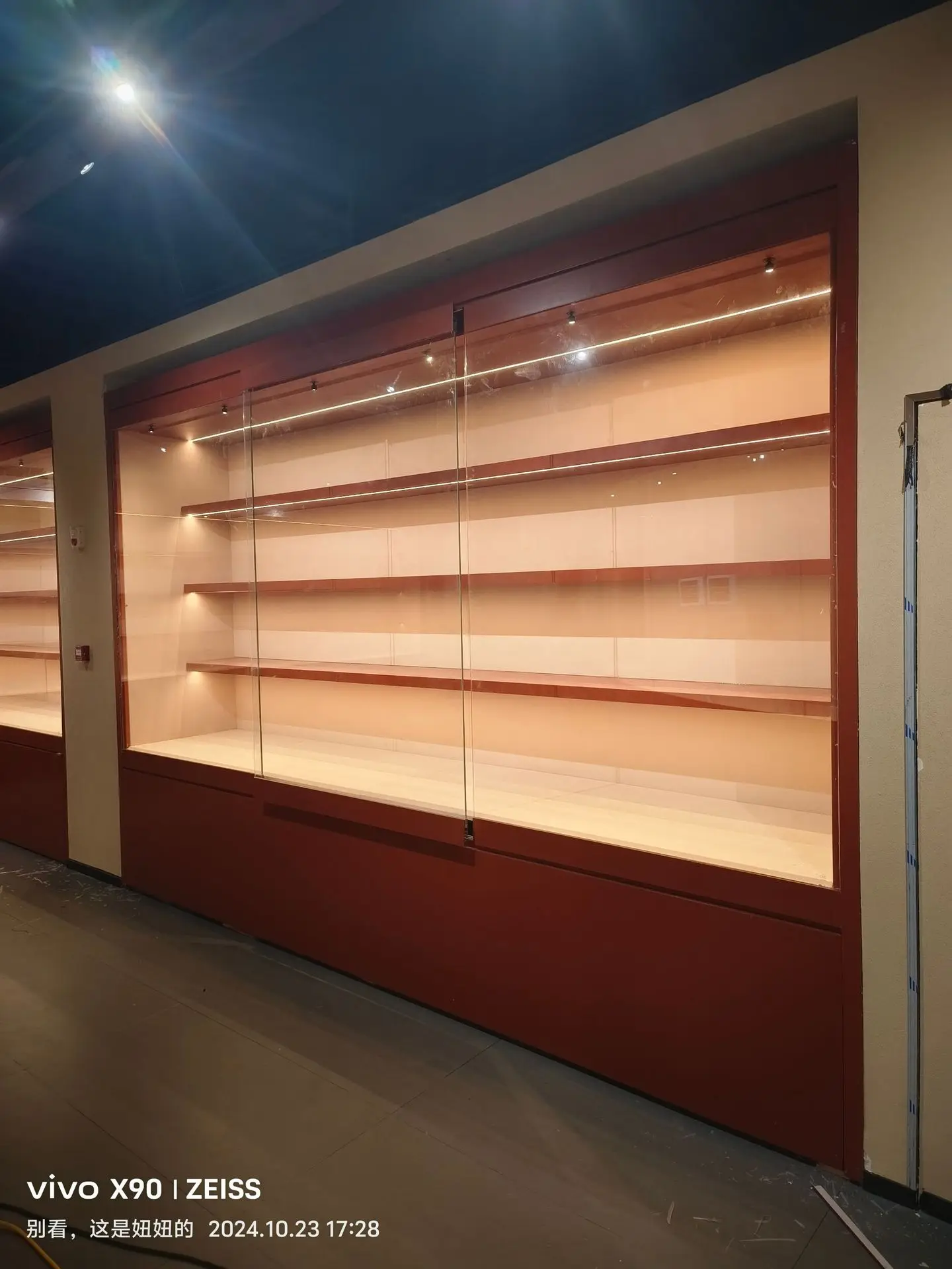 Professional customization, Chengdu Museum display cabinet antique calligraphy and painting metal wall cabinet