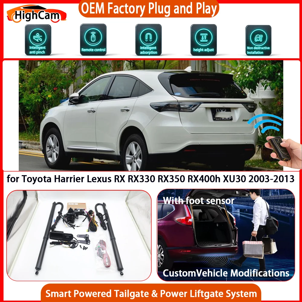 for Toyota Harrier Lexus RX RX330 RX350 RX400h XU30 2003-2013 OEM Smart Powered Tailgate Power Liftgate Tailgate Power Lift Gate